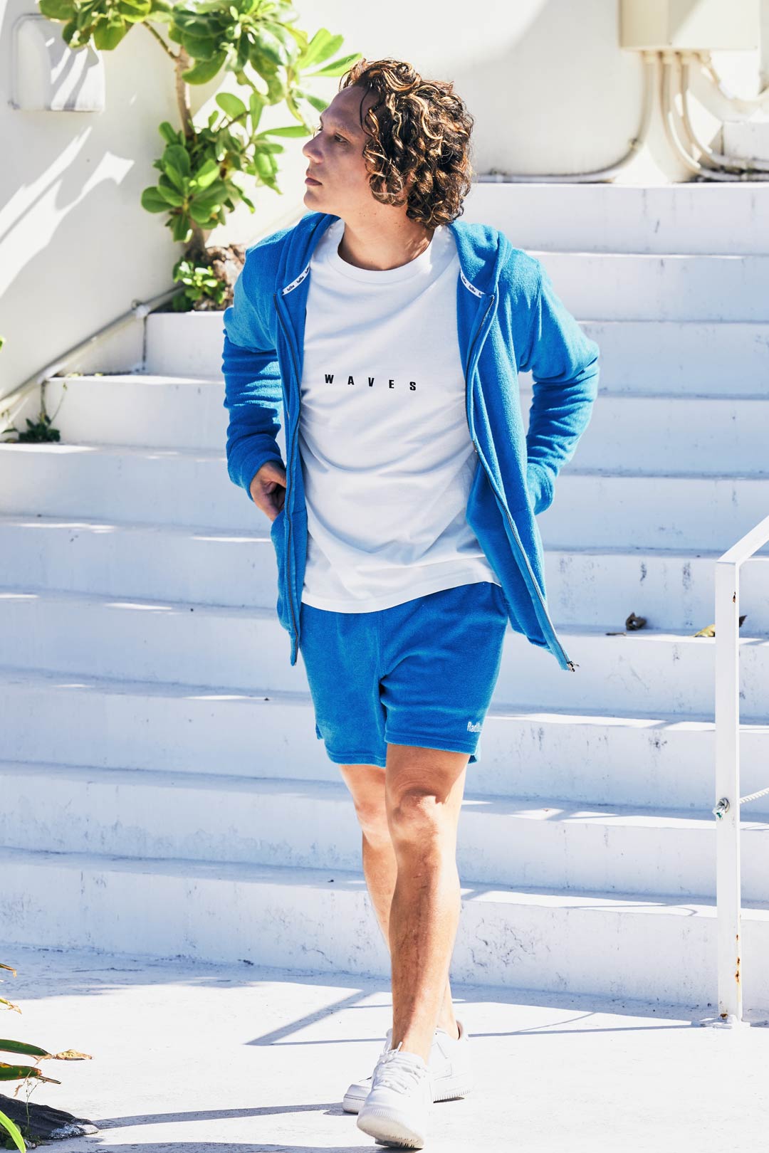 3Dパイルジップパーカー