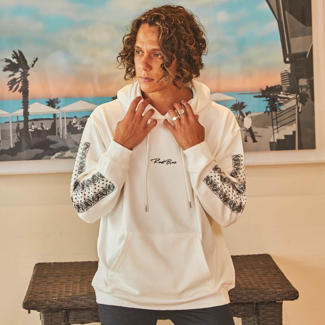 スーピマコットン スウェットパーカー【BANDANA】