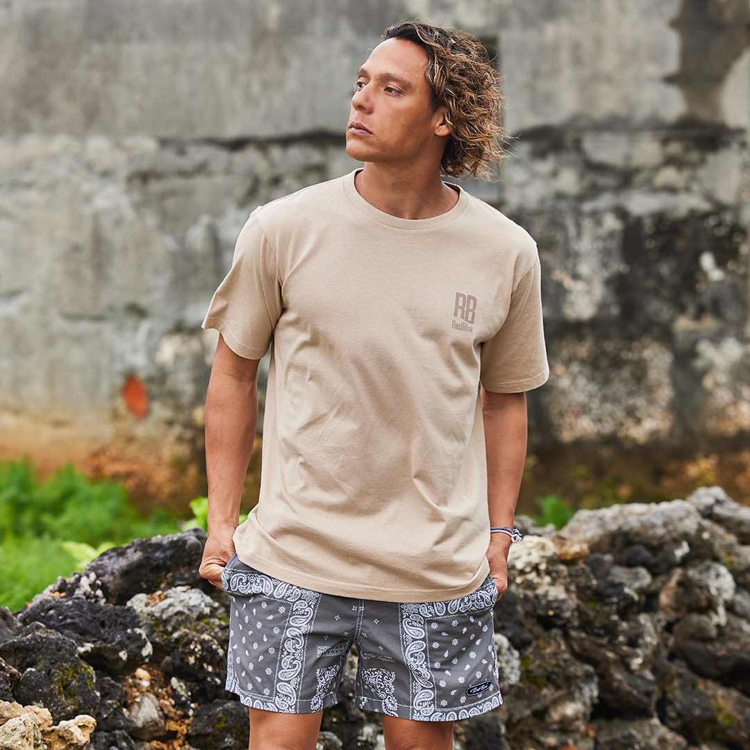 OEコットン 半袖メンズTシャツ【BANDANA FLAG】