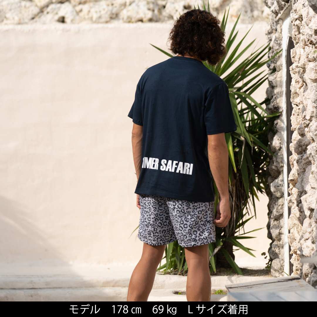 セミコーマコットン半袖メンズTシャツ【SUMMER SAFARI】