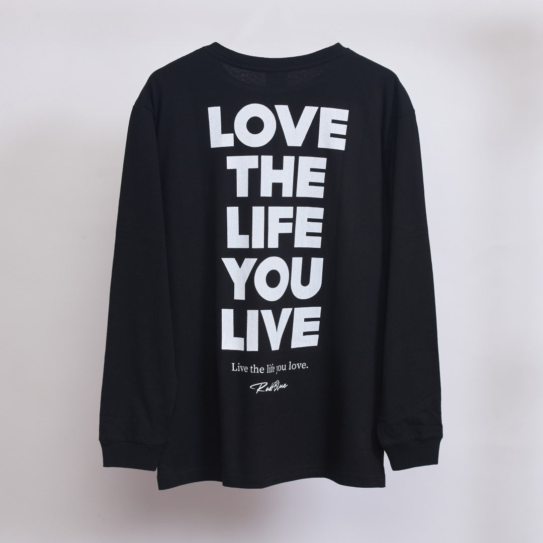 OEコットン ロングスリーブTシャツ【LOVE THE LIFE】