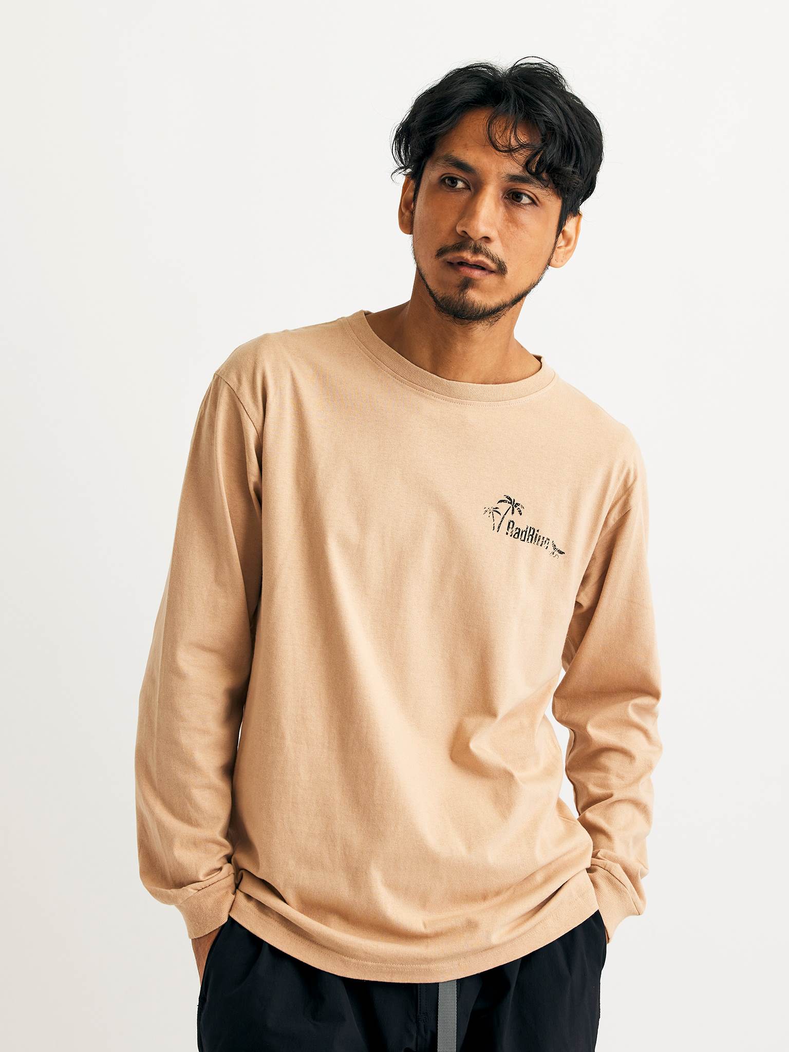 OEコットン ロングスリーブTシャツ【PLATE】