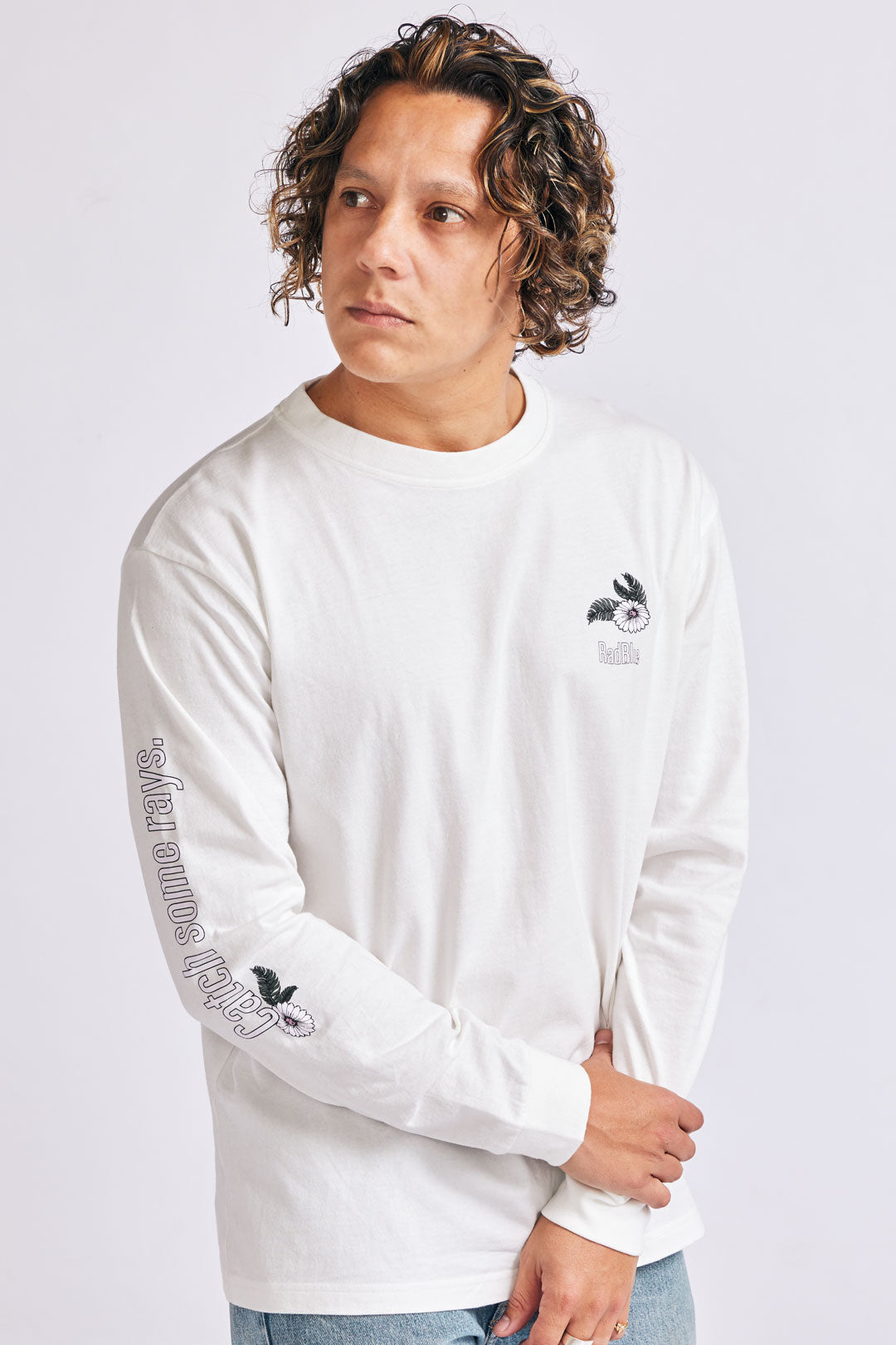 OEコットン ロングスリーブTシャツ【FLOWER】