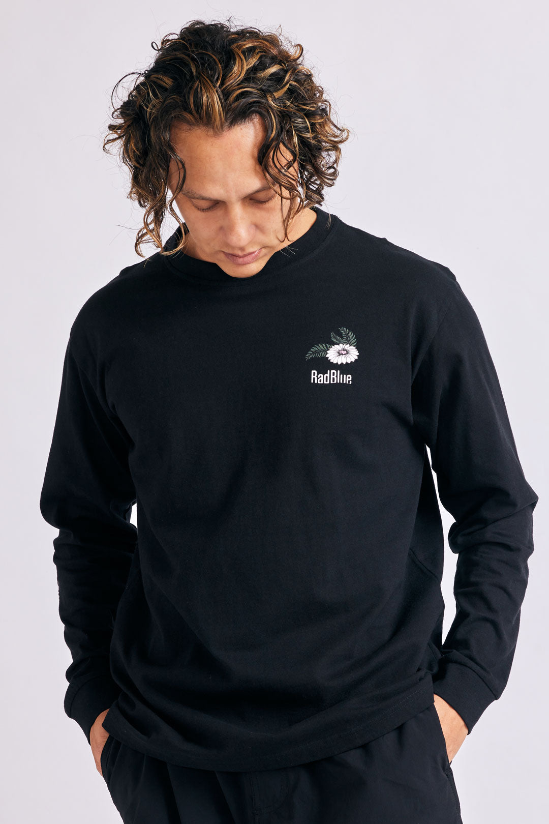 OEコットン ロングスリーブTシャツ【FLOWER】