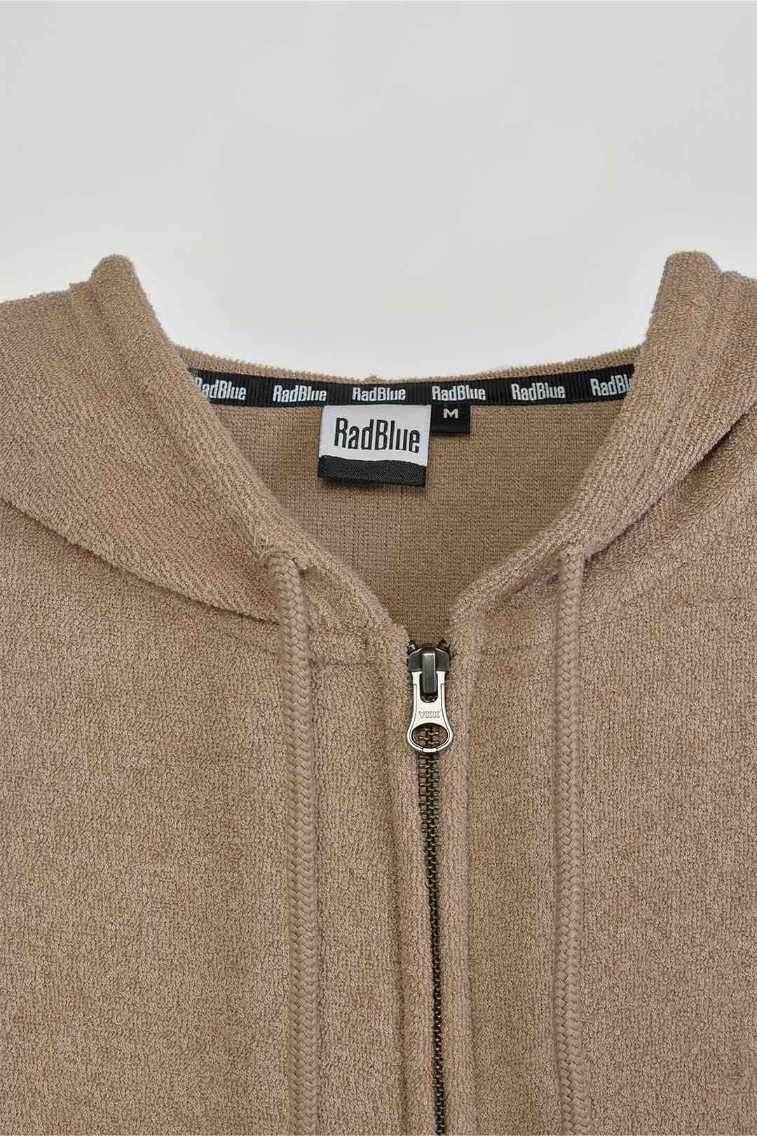 3Dパイルジップパーカー