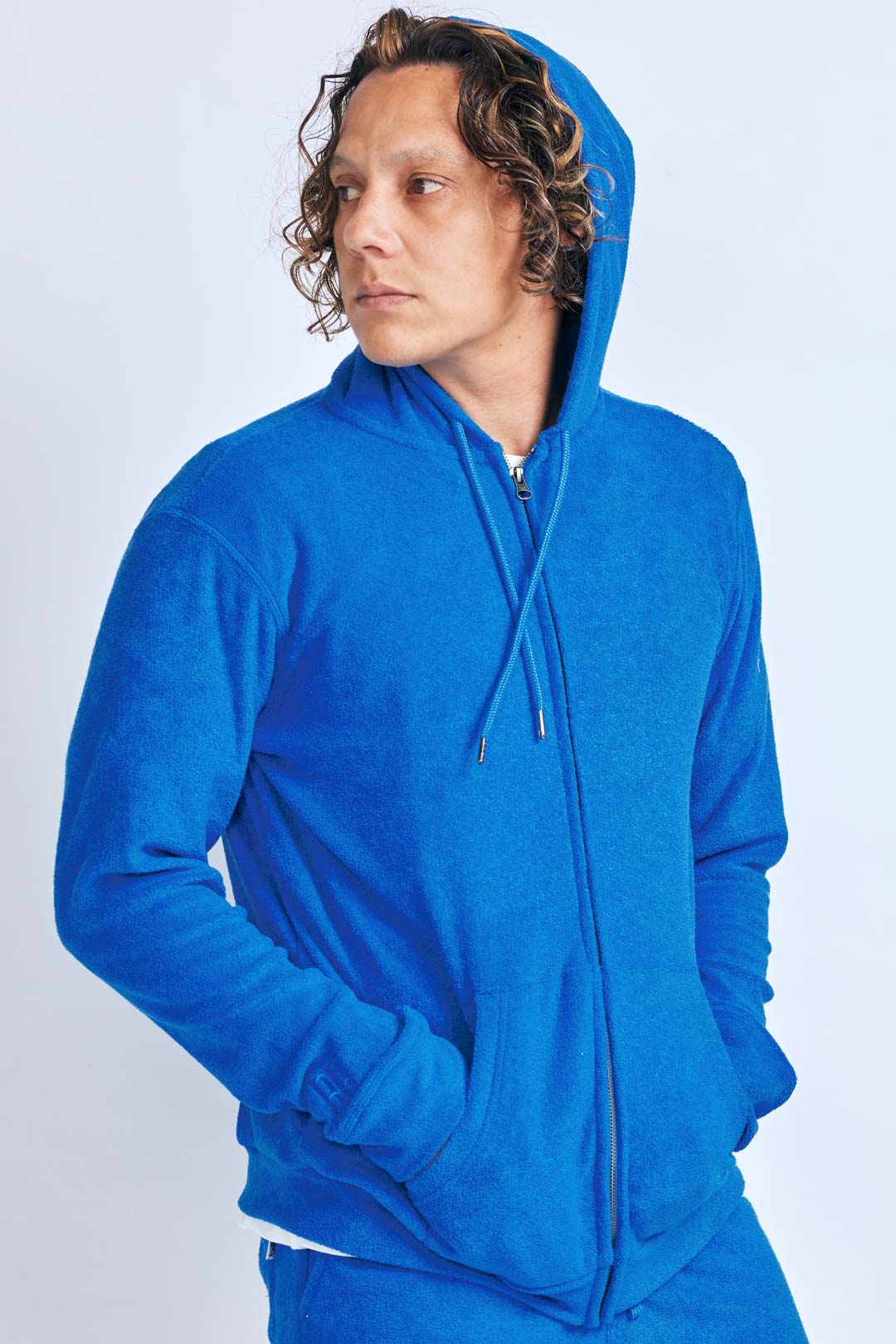 3Dパイルジップパーカー