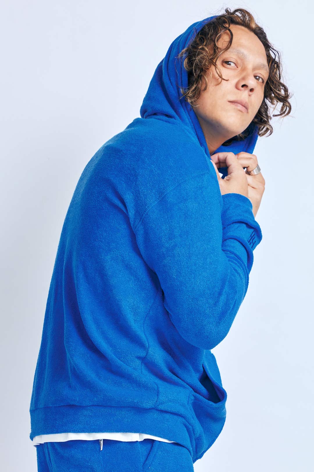 3Dパイルジップパーカー