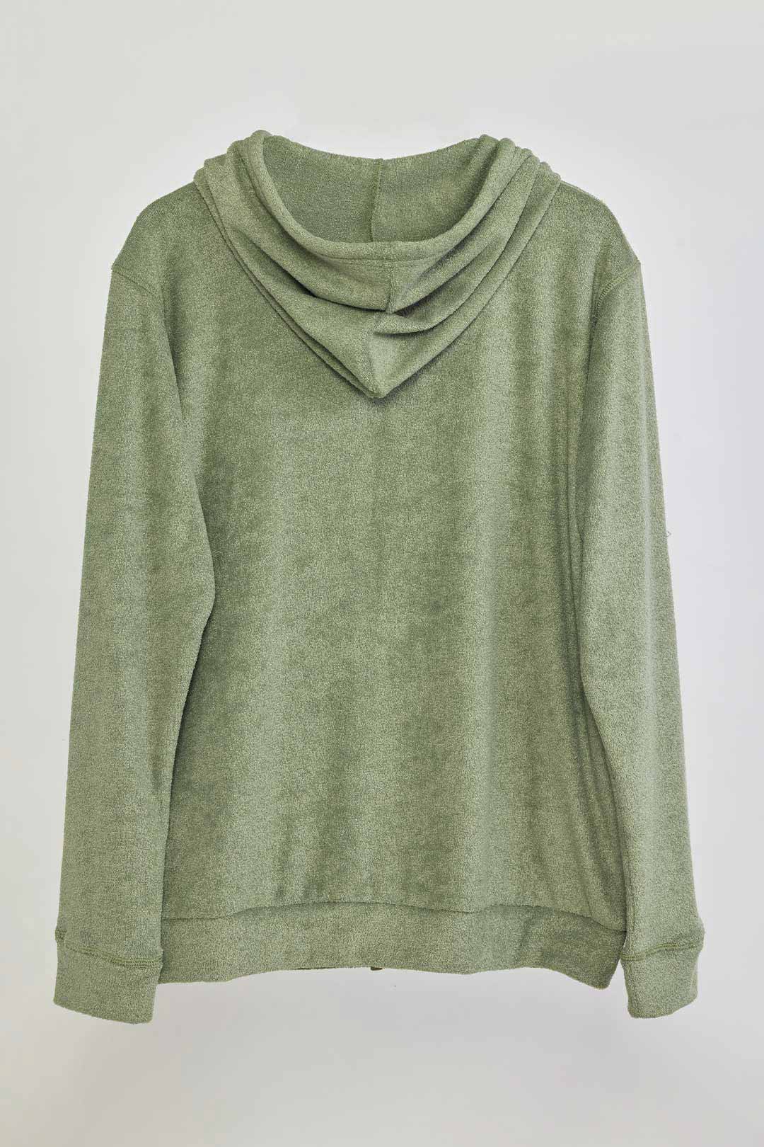 3Dパイルジップパーカー