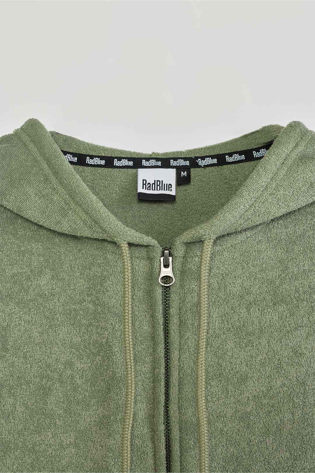 3Dパイルジップパーカー