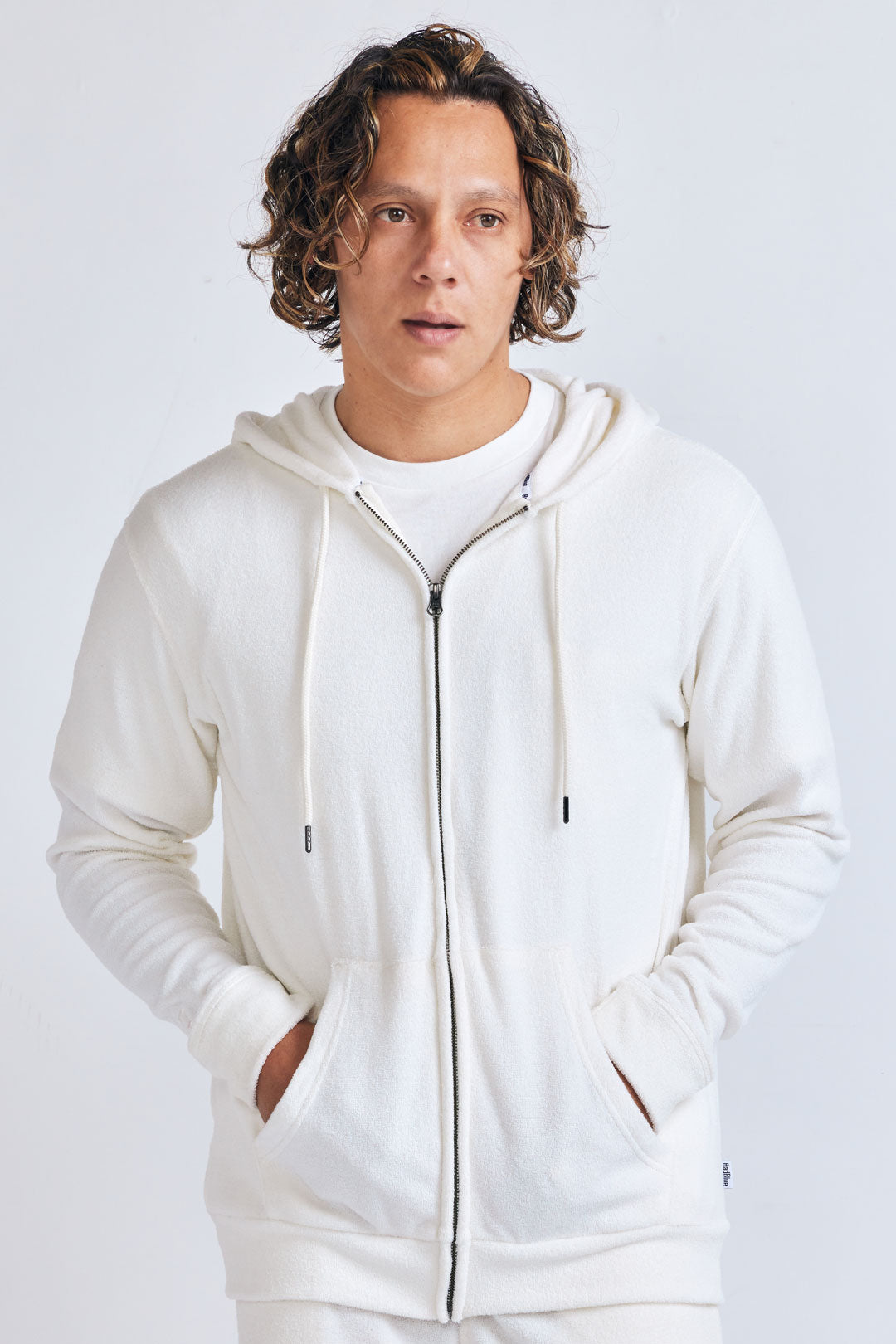 3Dパイルジップパーカー