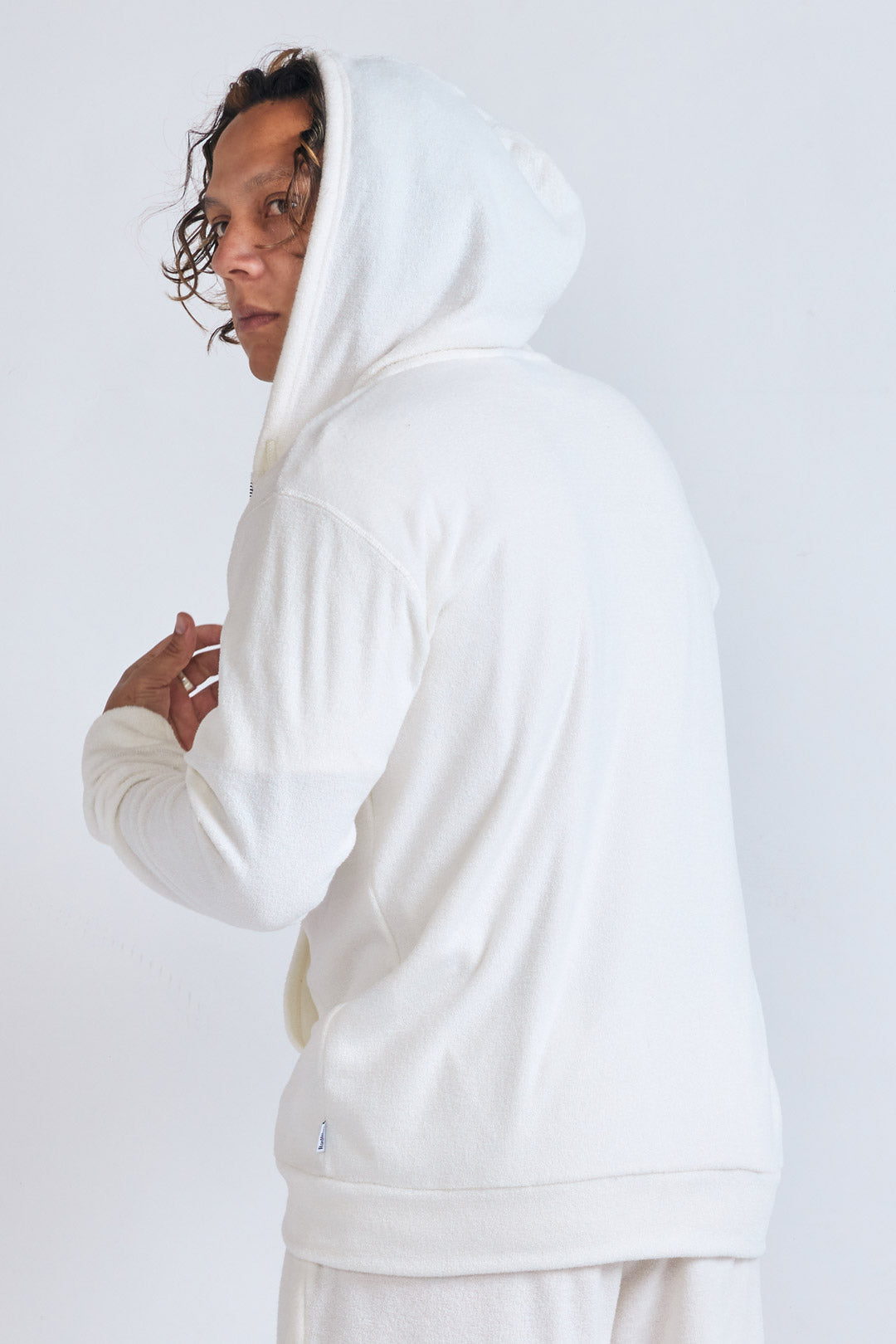 3Dパイルジップパーカー