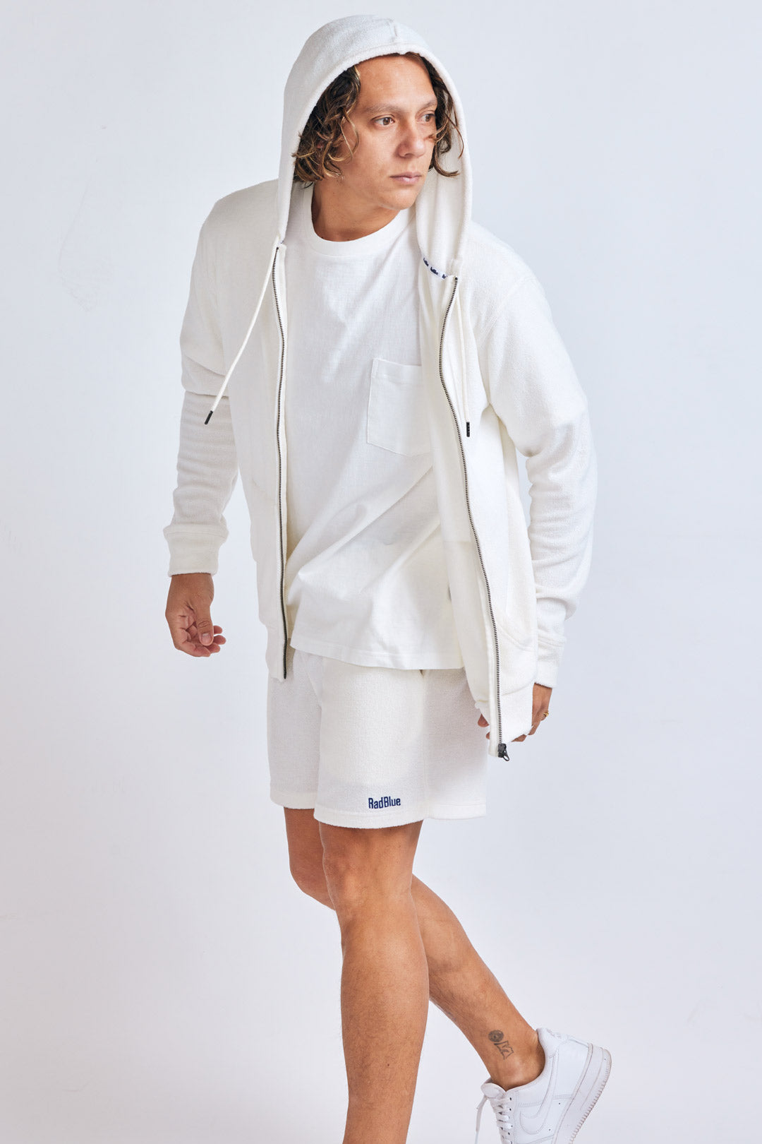 3Dパイルジップパーカー