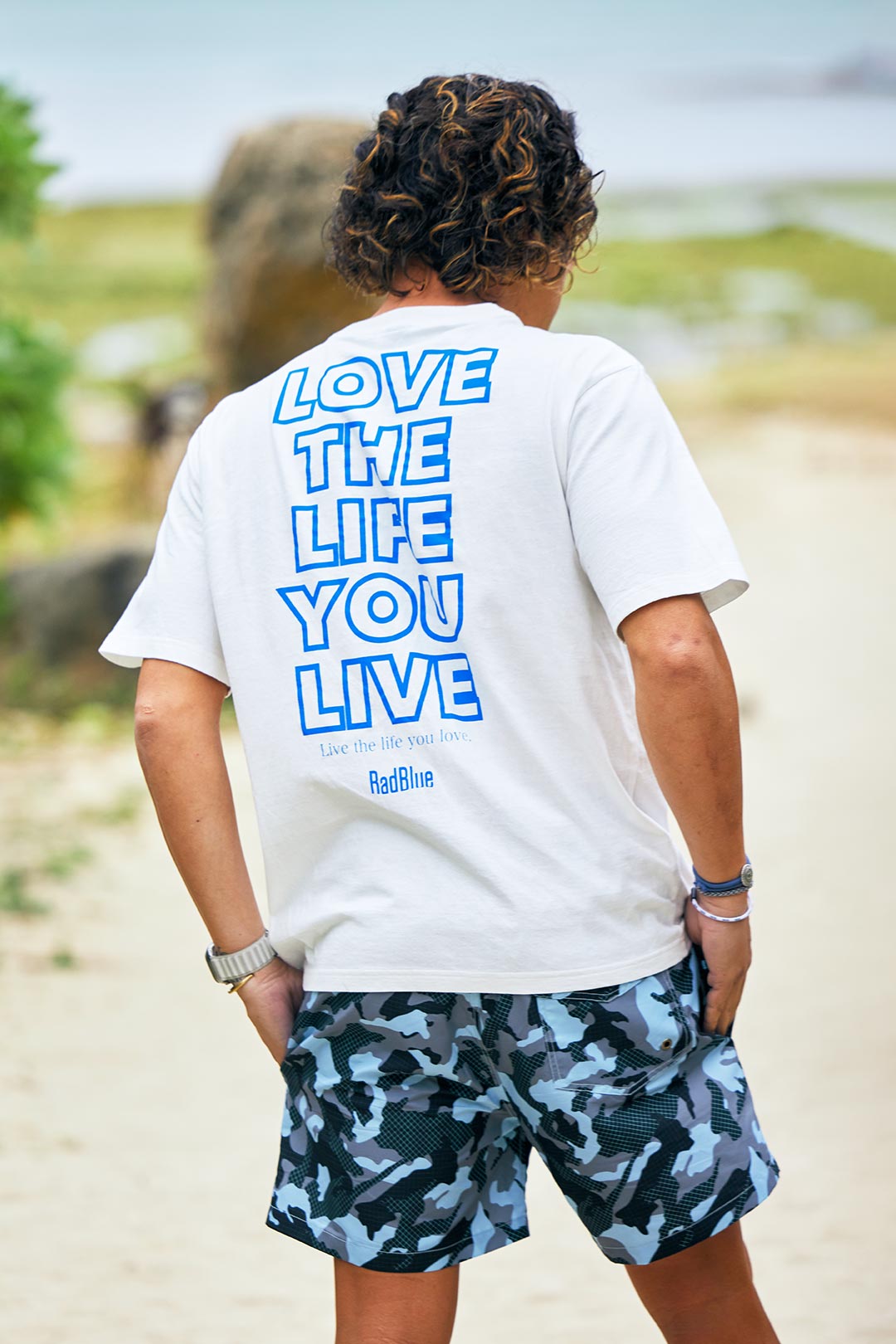 OEコットン 半袖メンズTシャツ【LOVE THE LIFE NEW】