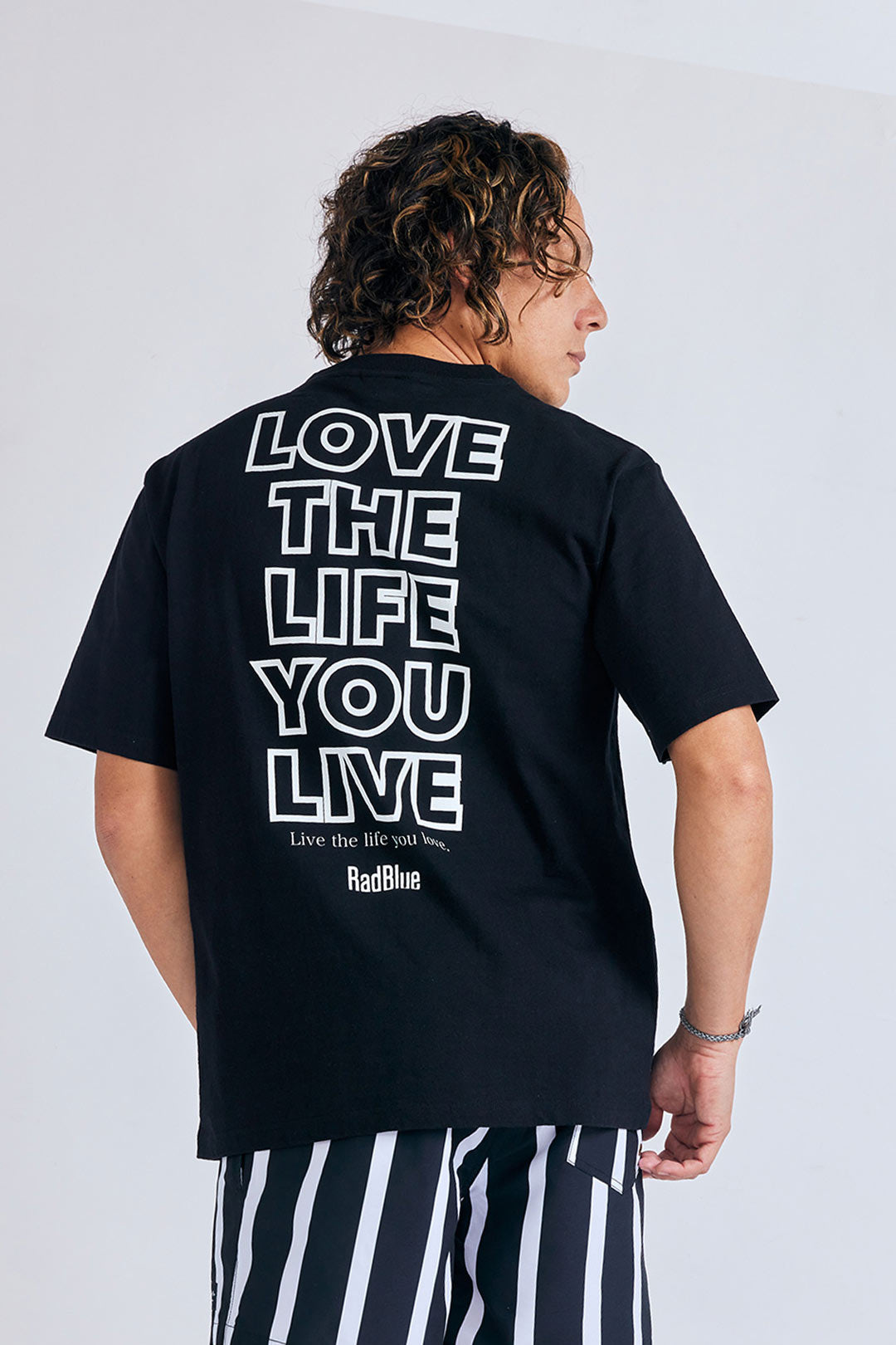 OEコットン 半袖メンズTシャツ【LOVE THE LIFE NEW】
