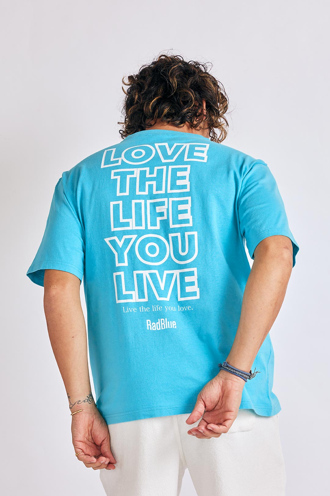OEコットン 半袖メンズTシャツ【LOVE THE LIFE NEW】