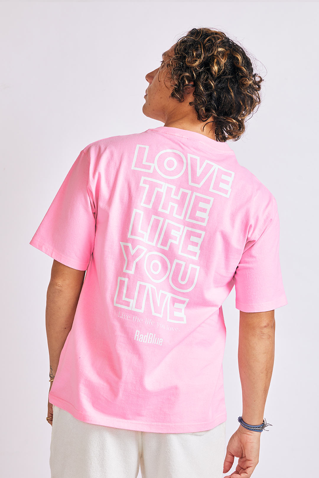 OEコットン 半袖メンズTシャツ【LOVE THE LIFE NEW】