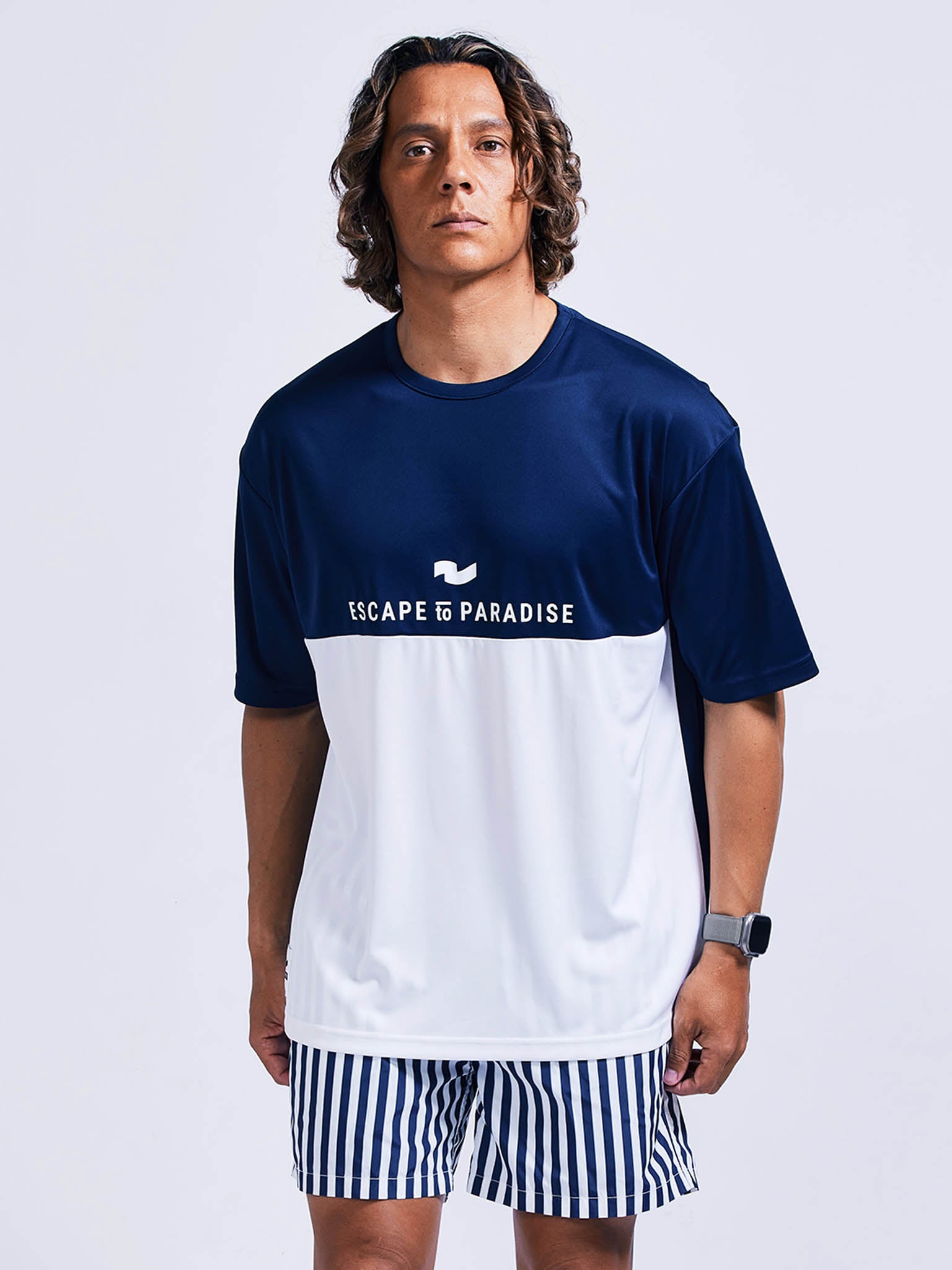 PHABOL® バイカラーラッシュガードTEE
