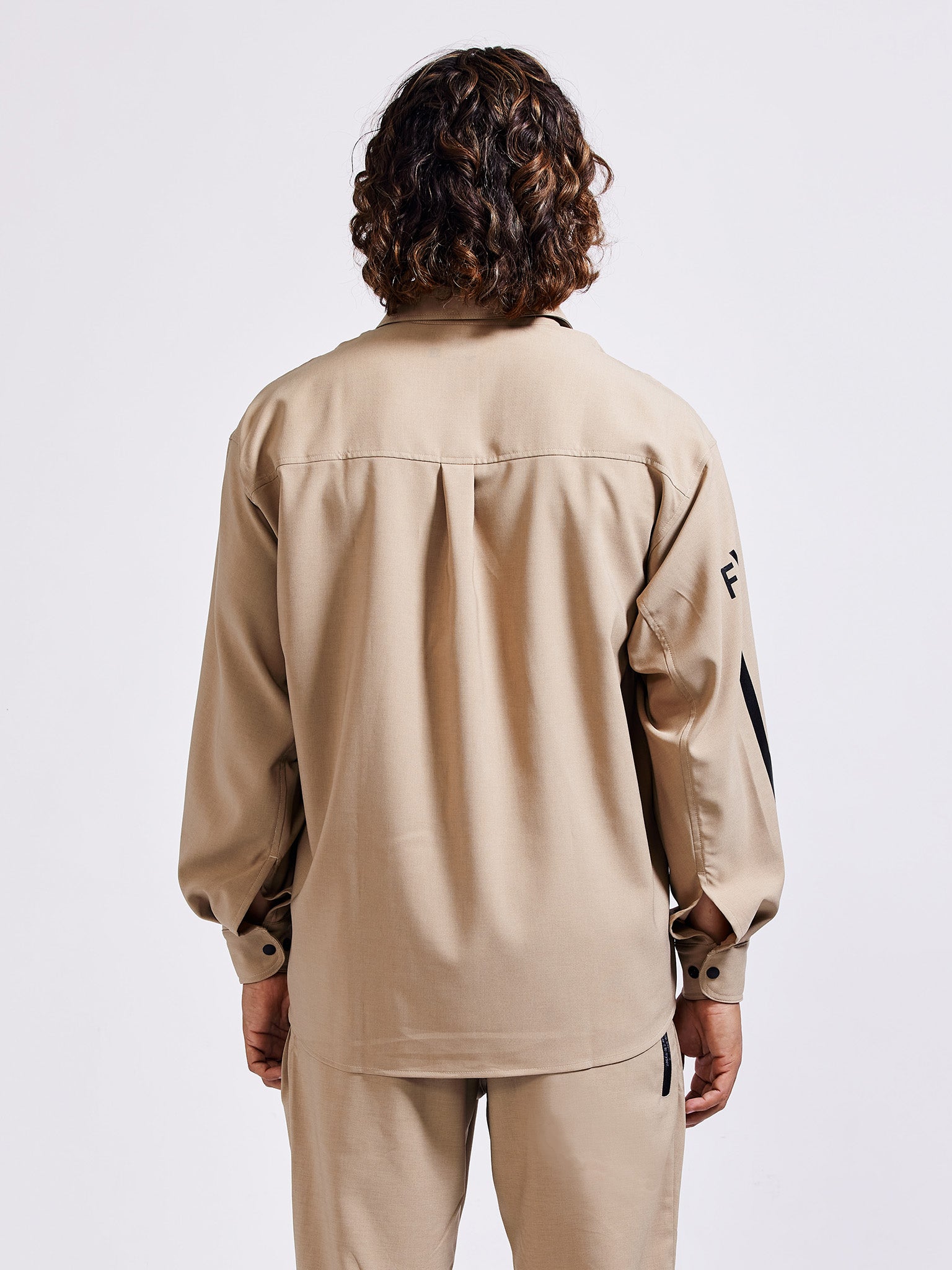 Reflax®RadBlue ×FlashPackerストレッチリネンライクシャツ