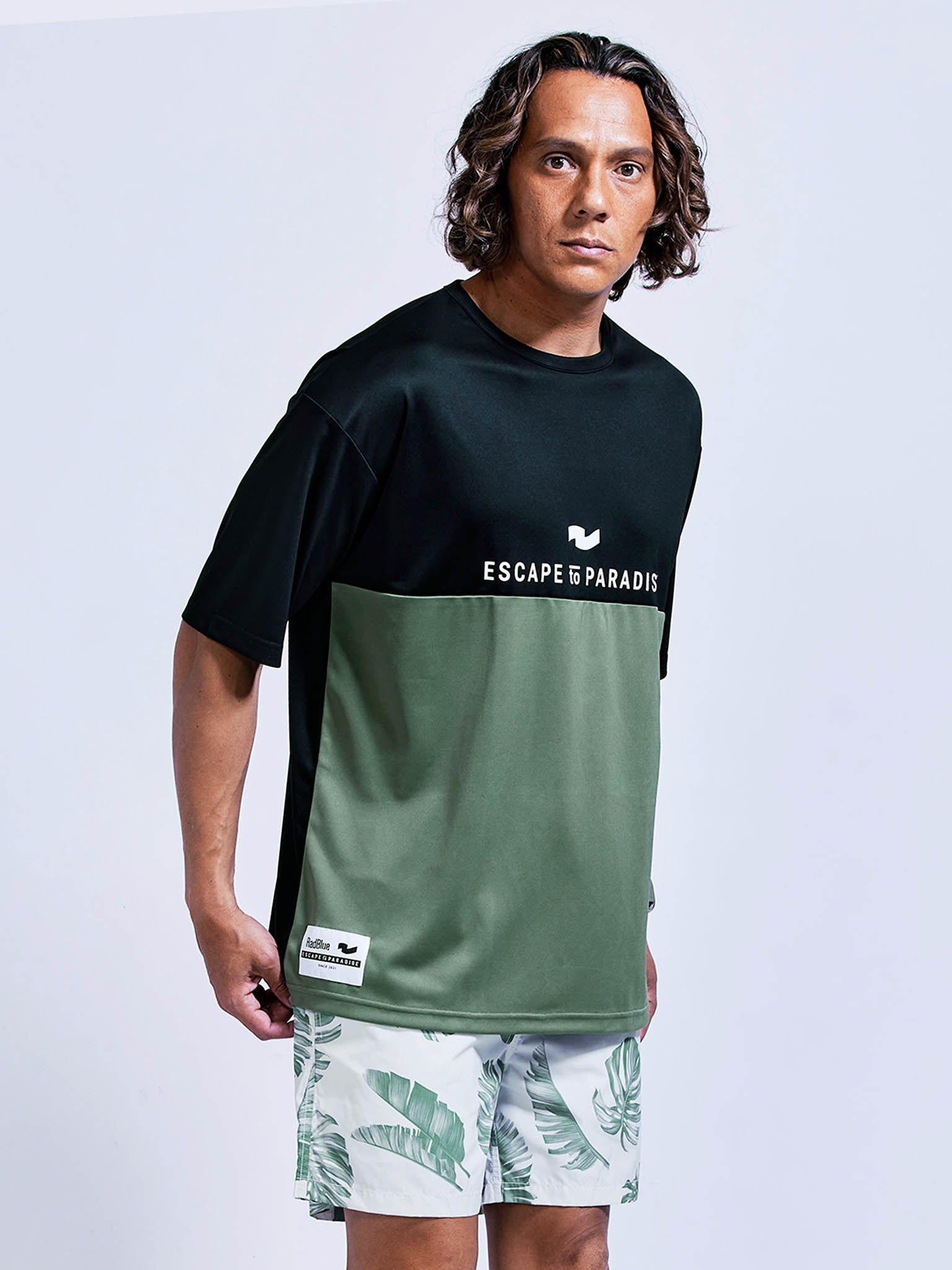 PHABOL® バイカラーラッシュガードTEE