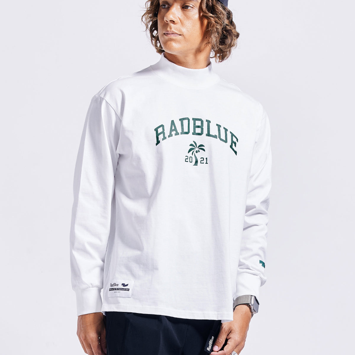 DrySilkyCotton モックネックロングスリーブ