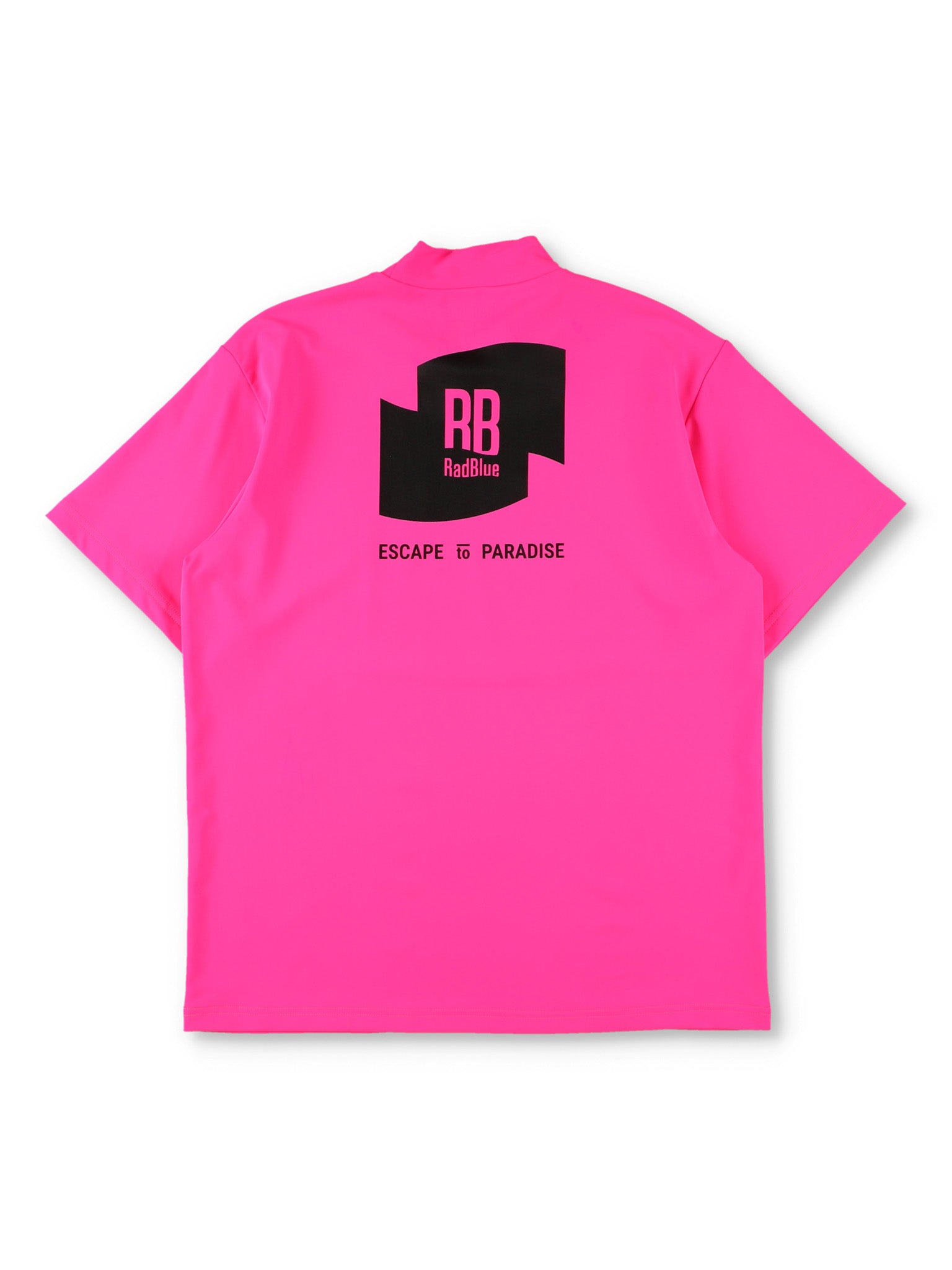 カラーストレッチモックネックS/S【logo】