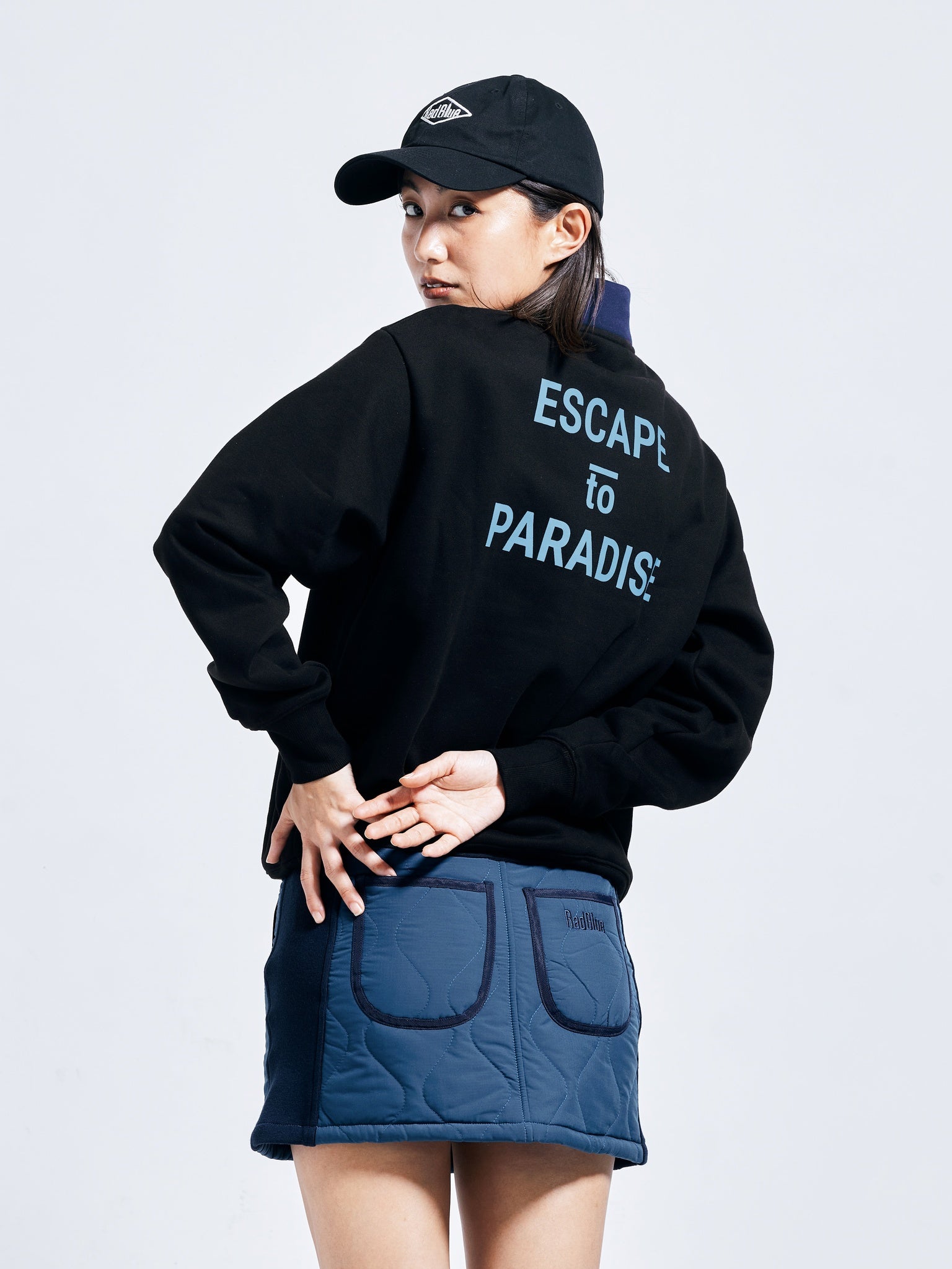 Women's ヘヴィウェイトハーフジップスウェット