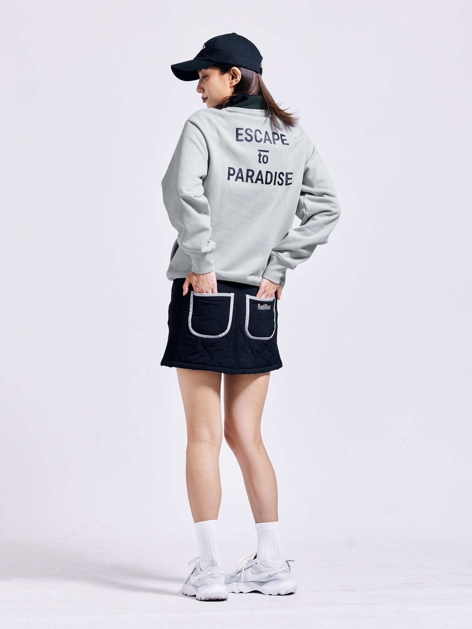 Women's ヘヴィウェイトハーフジップスウェット