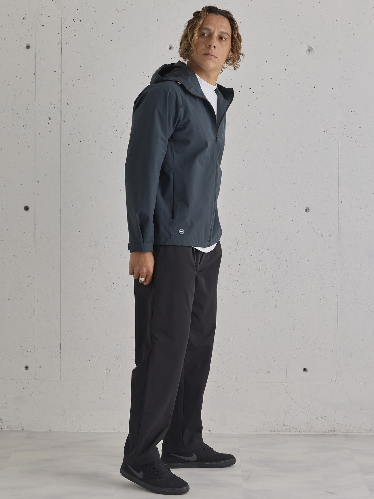 ナイロンストレッチ ワイドテーパードパンツ 6