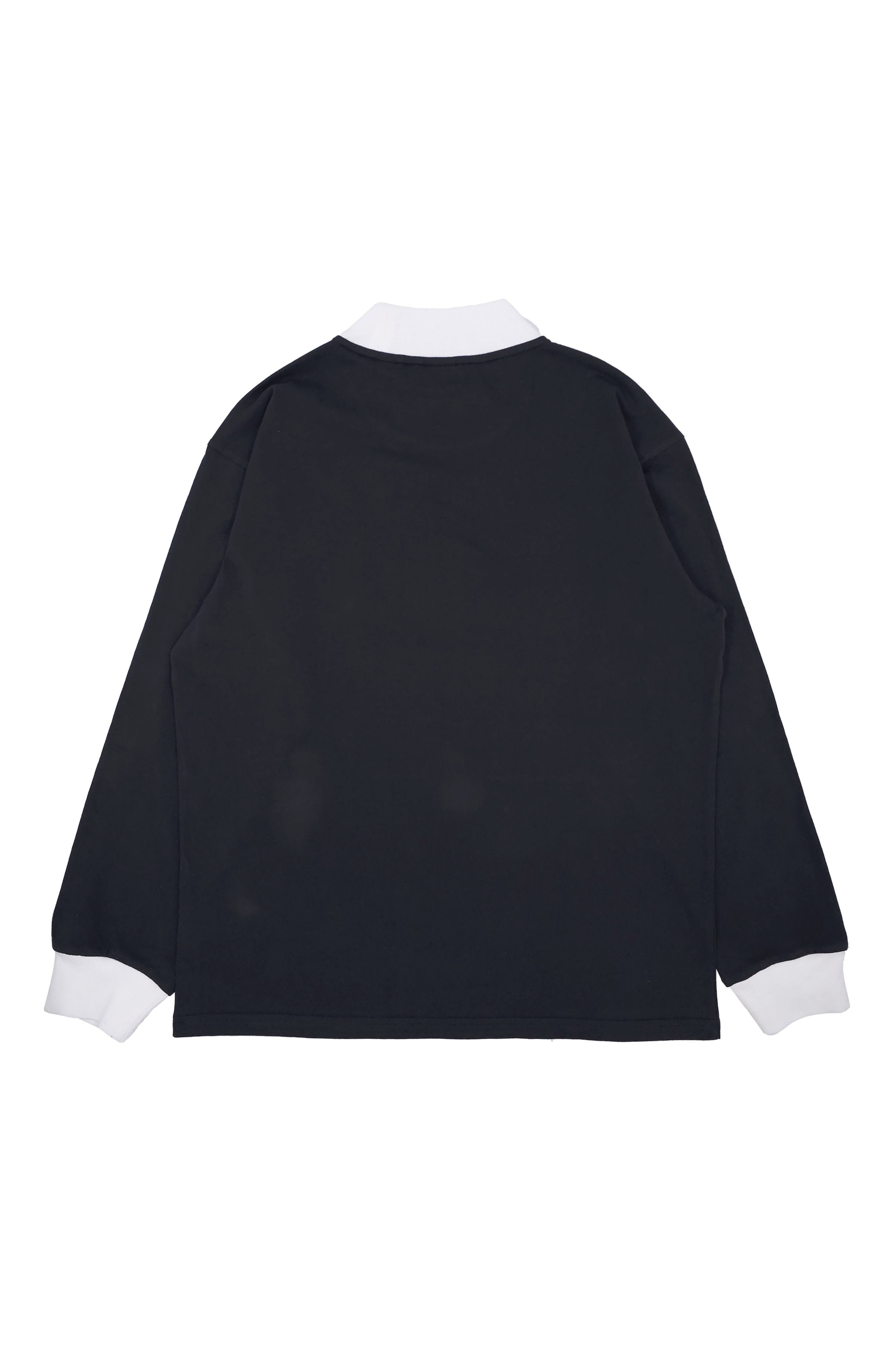 DrySilkyCotton バイカラーモックネックロングスリーブ