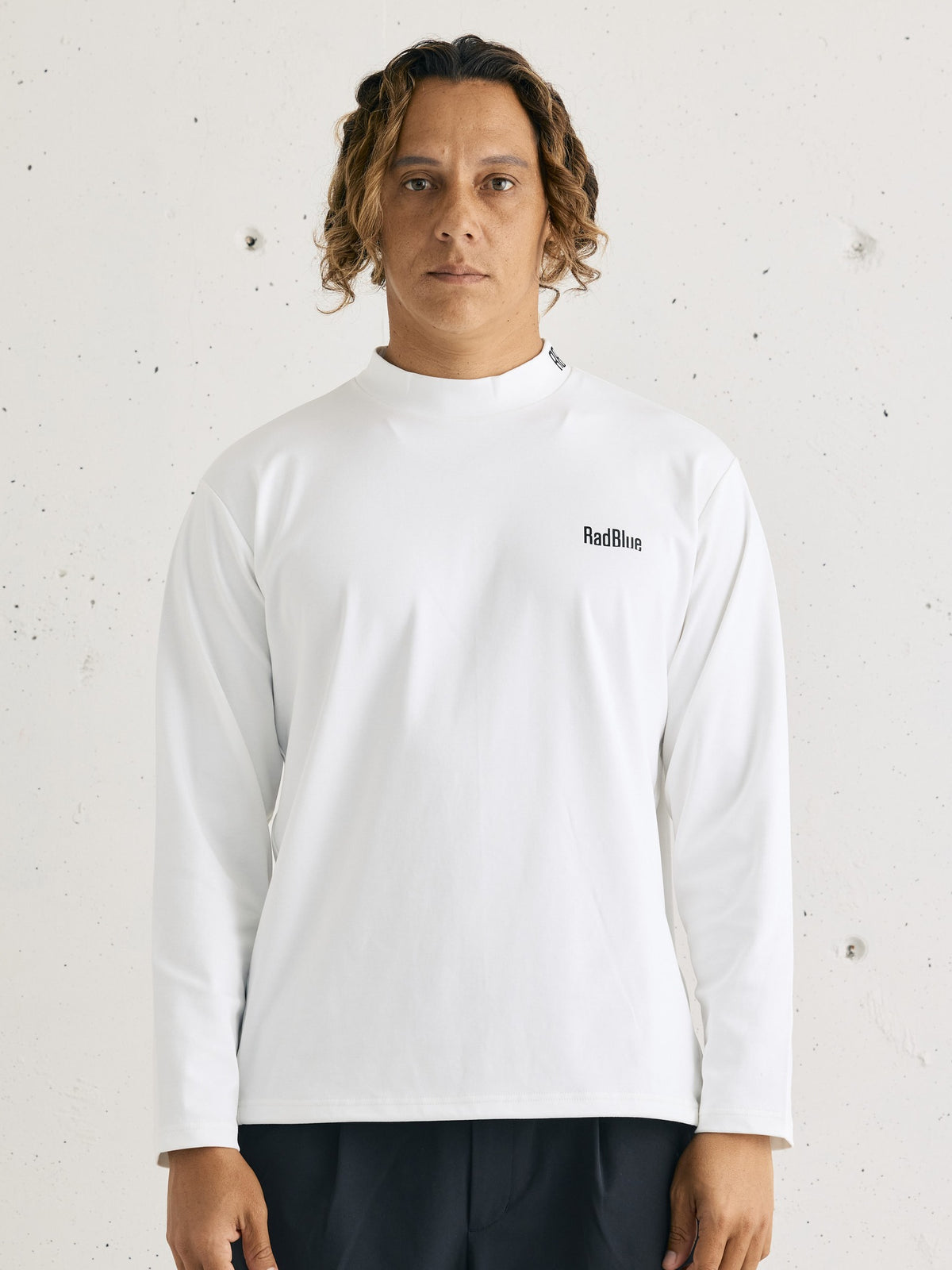 スムースモックネック ロングスリーブTシャツ 1