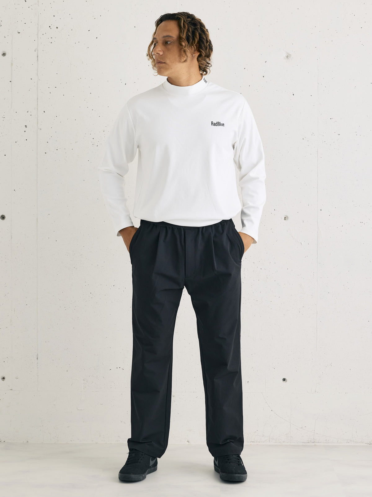 スムースモックネック ロングスリーブTシャツ 2