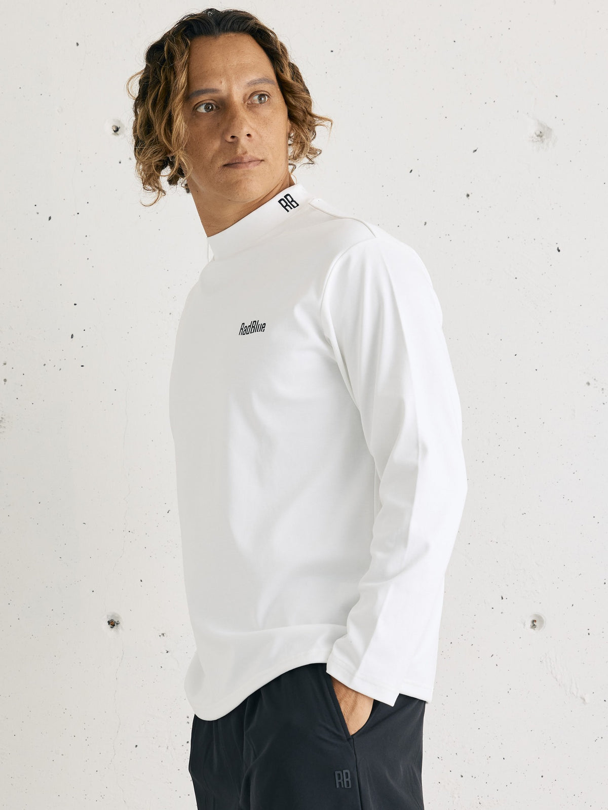 スムースモックネック ロングスリーブTシャツ 3