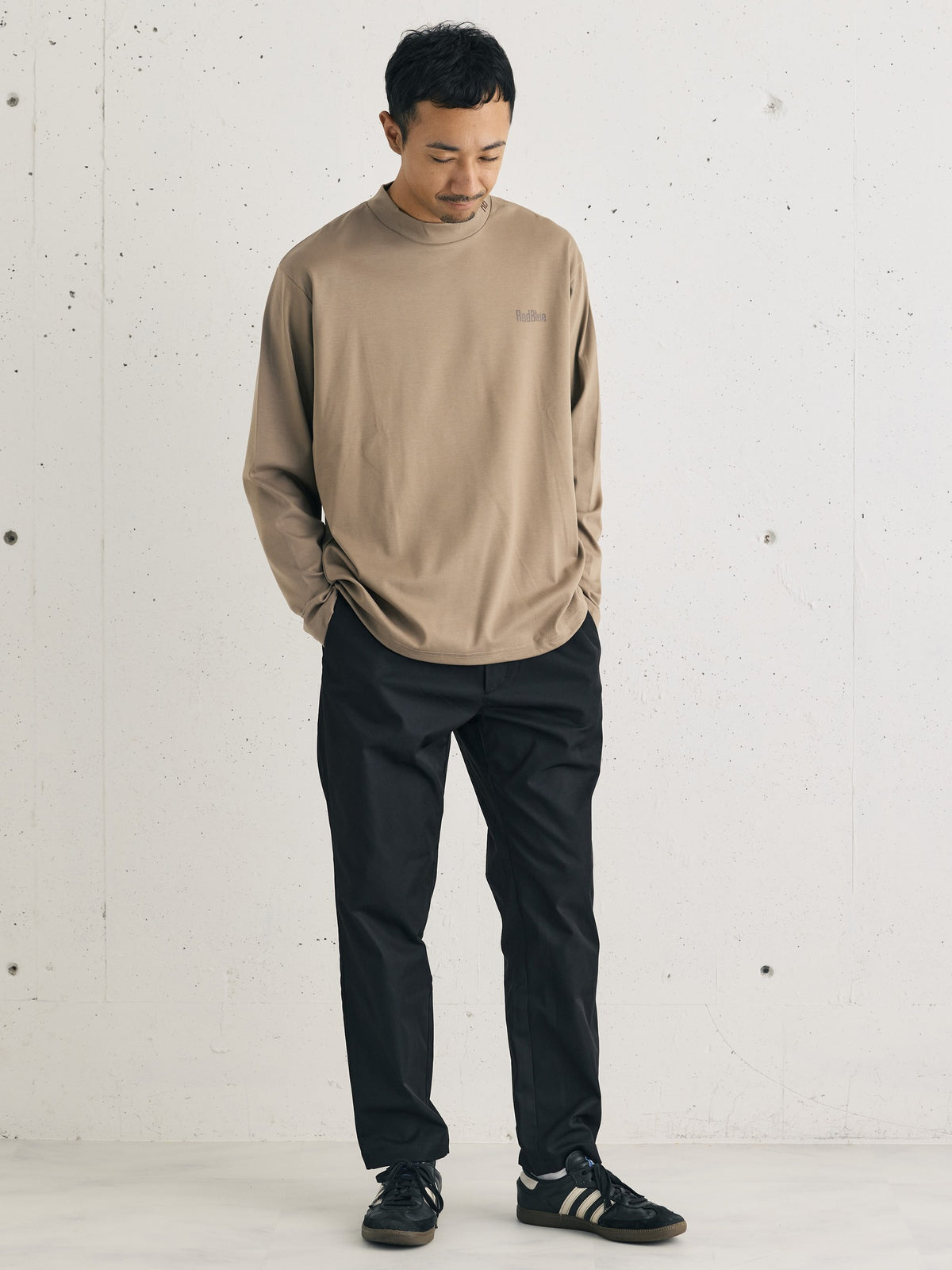 スムースモックネック ロングスリーブTシャツ 6