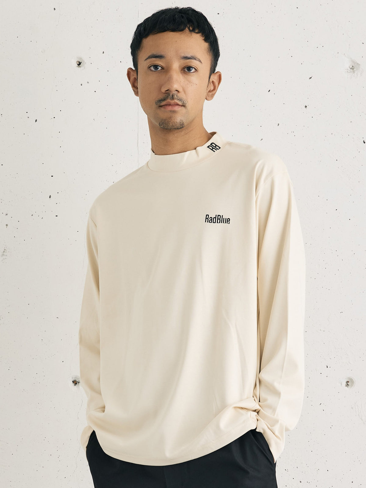 スムースモックネック ロングスリーブTシャツ 7