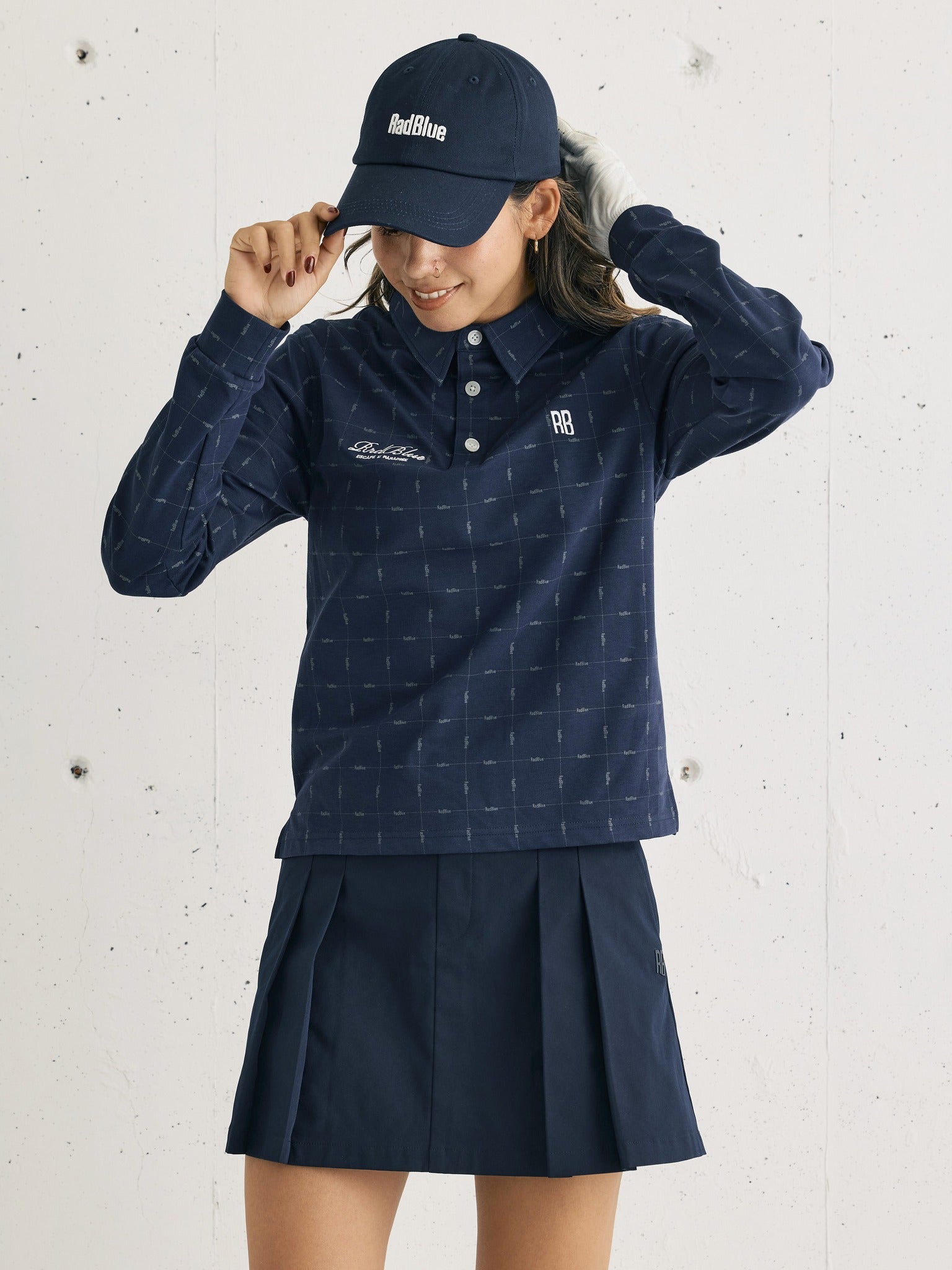 Women's ドライコットンライク スクリプトロゴ ポロシャツ 1