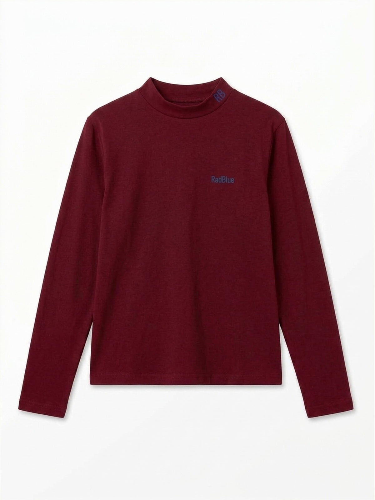 Women's スムースモックネック ロングスリーブTシャツ