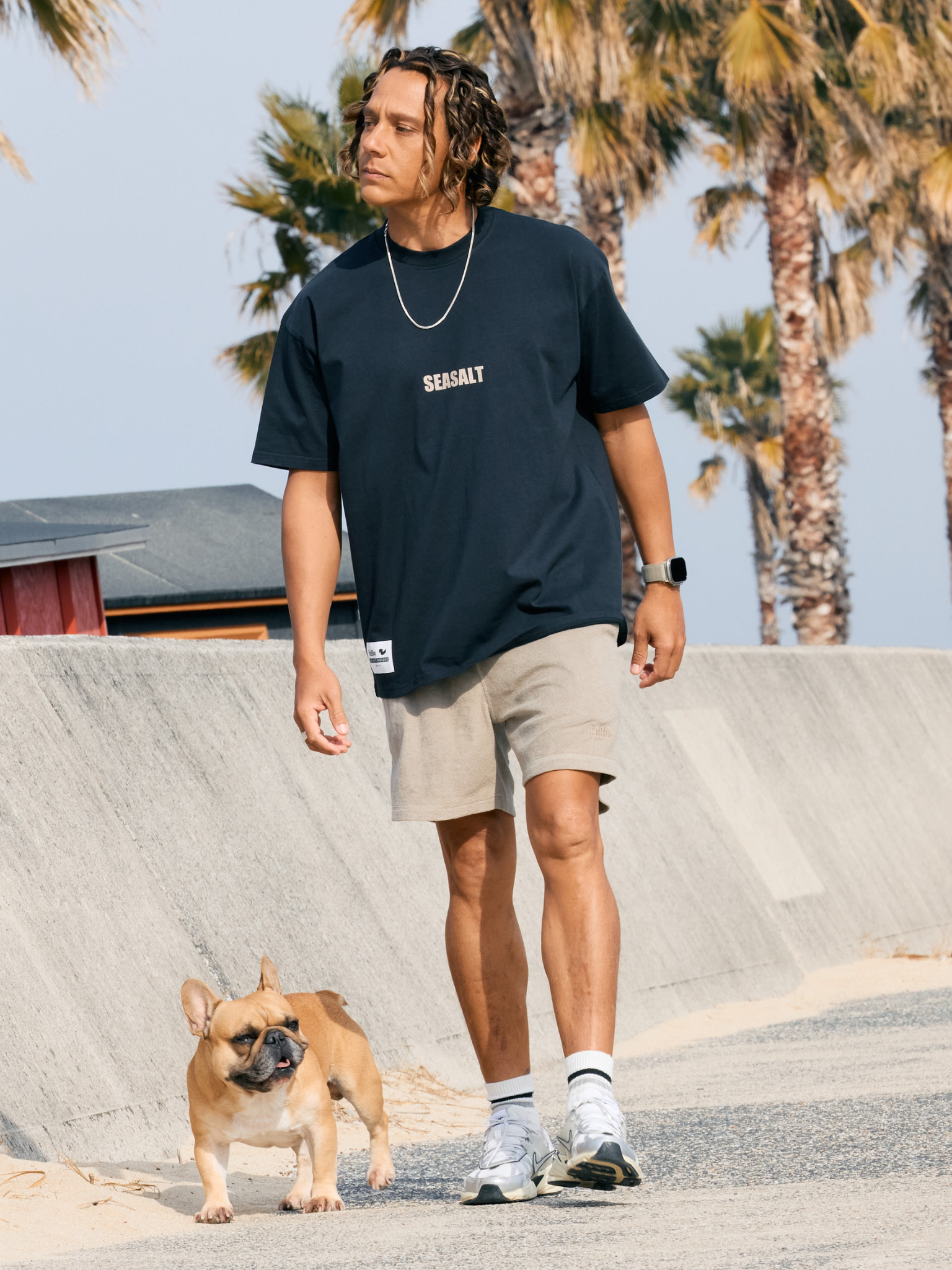DrySilkyCotton Tshirt【seasalt】
