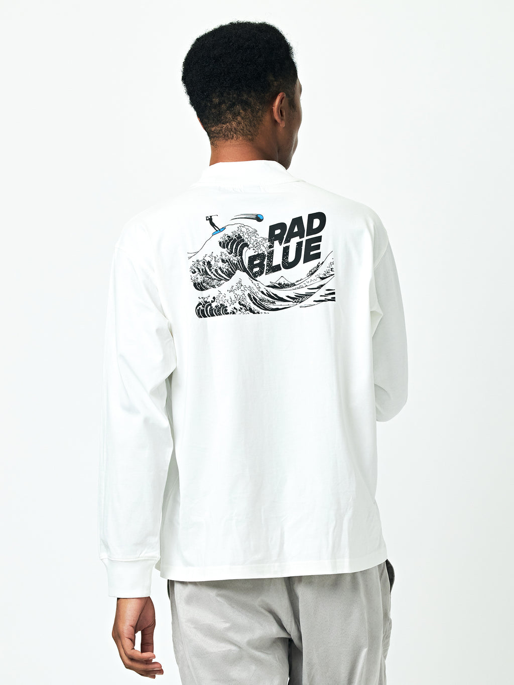 DrySilkyCotton® モックネックロングスリーブ【golf on board】 