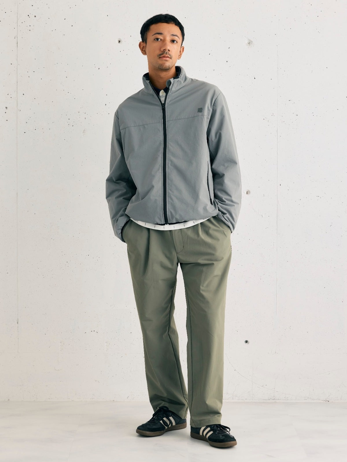 26AW GOLF COLLECTION LOOK 04 ナイロンストレッチ パデッドブルゾン