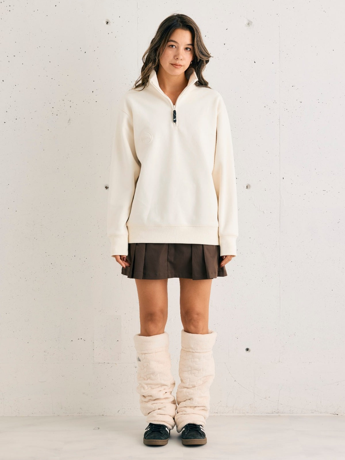 26AW GOLF COLLECTION LOOK 13 エンボスロゴ ハーフジップ プルオーバー