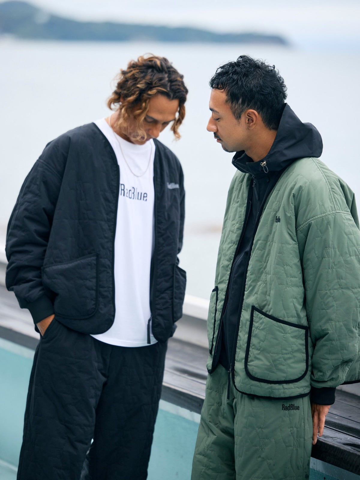 26AW SEA COLLECTION LOOK 12 マイクロリップストップ キルティングカーディガン