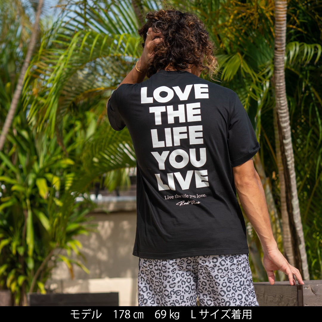 セミコーマコットン 半袖メンズTシャツ【LOVE THE LIFE】