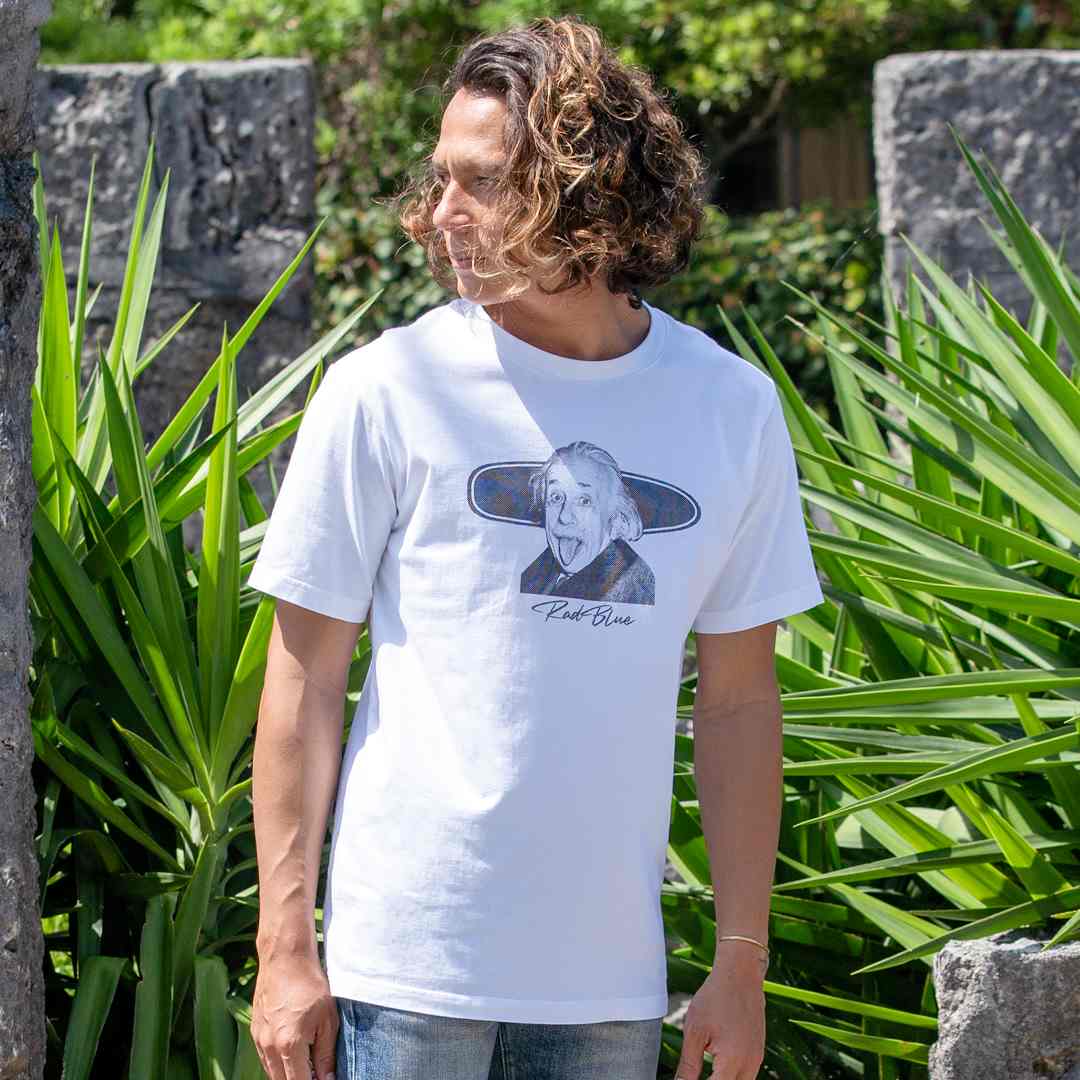 セミコーマコットン半袖メンズTシャツ【Einstein】